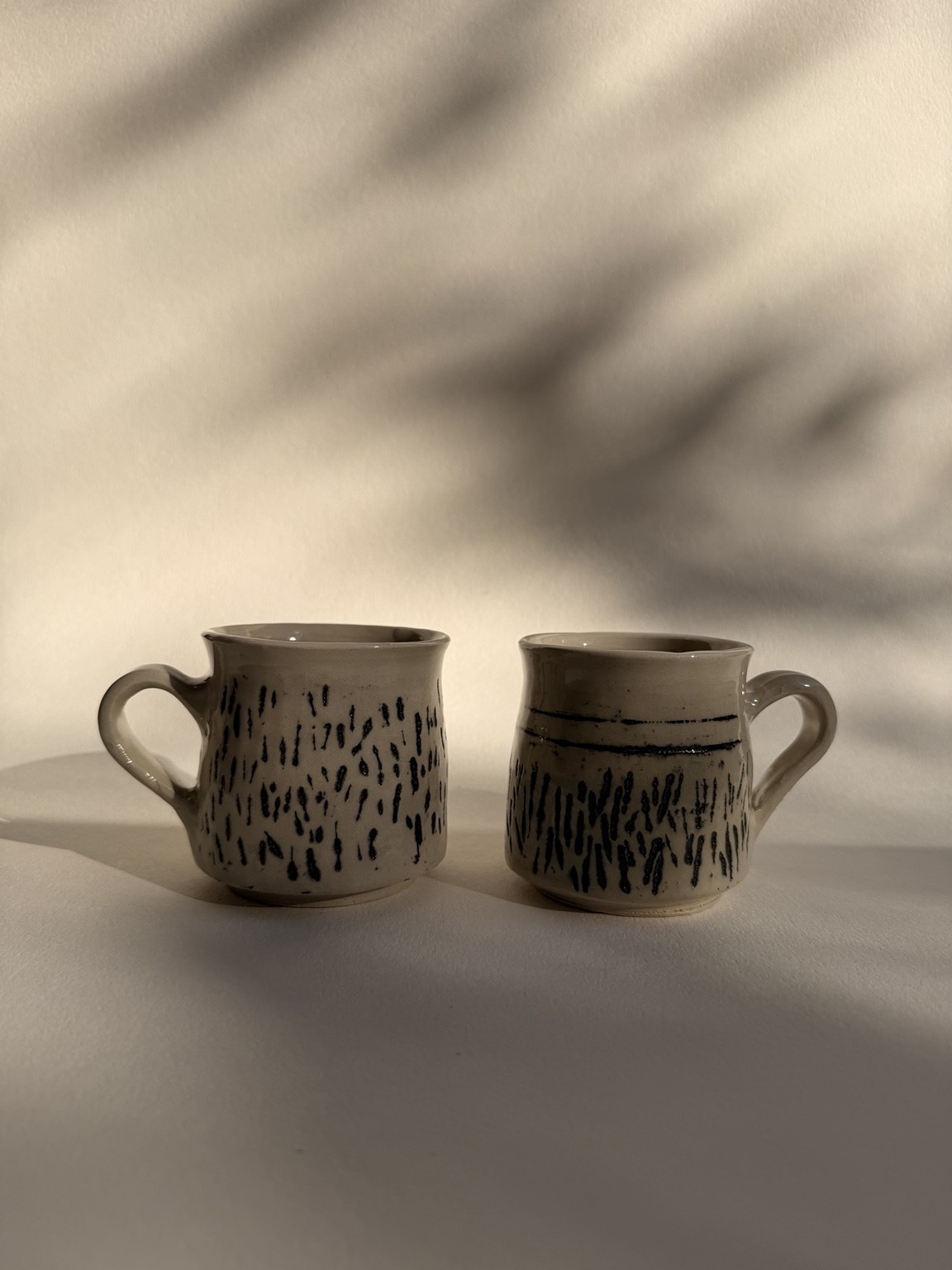 Blue Marked Mugs