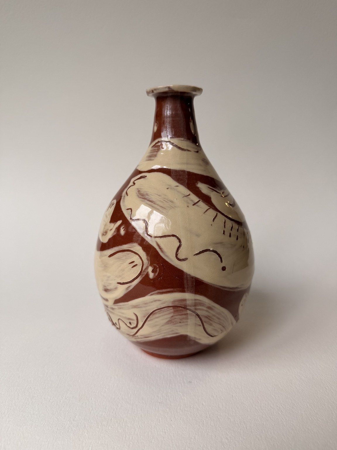 Cream Figured Bottle, view 3