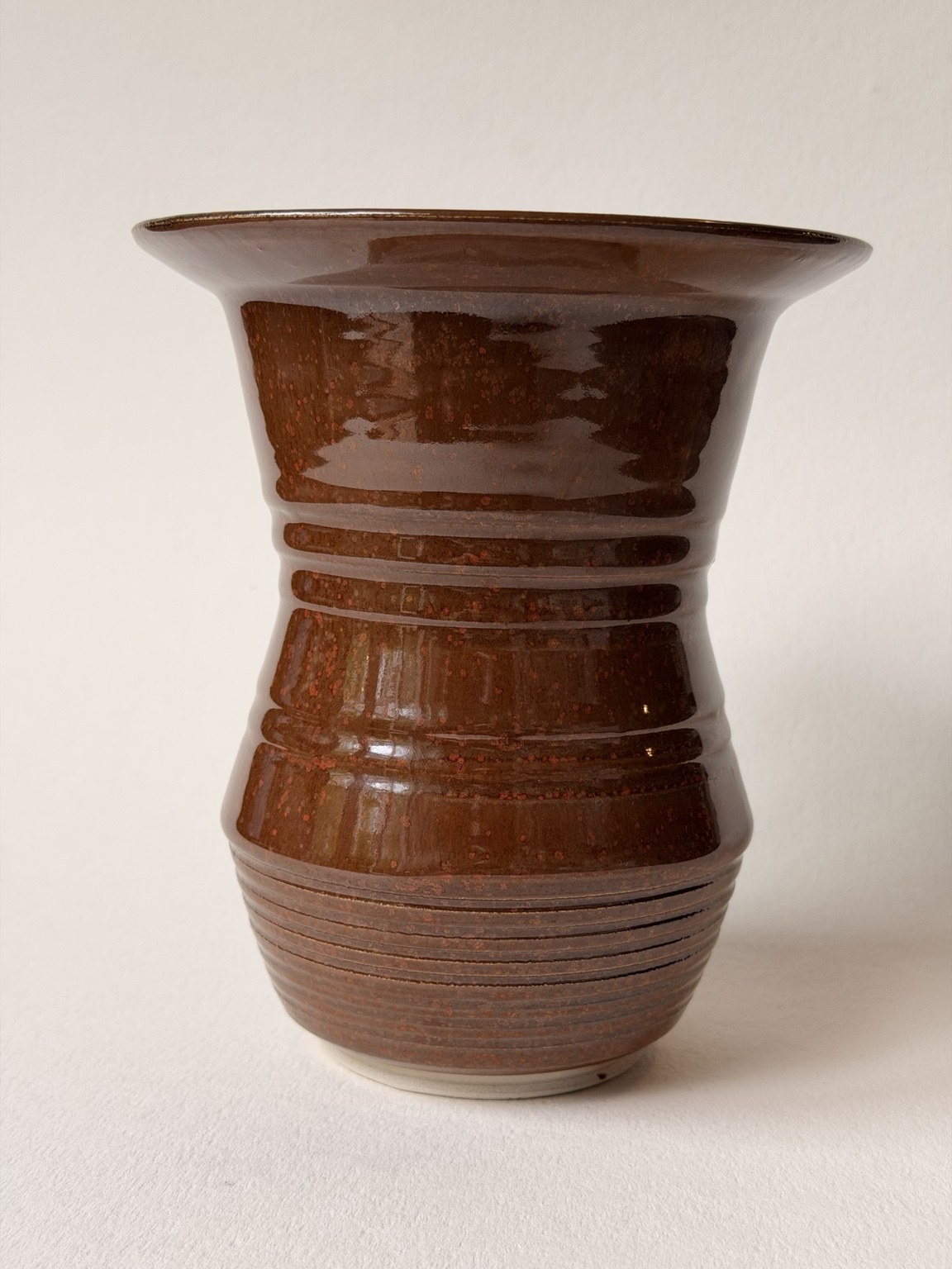 Flared Red Vase