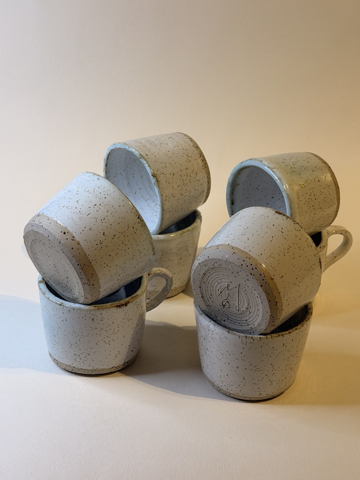 Speckled Cream Mugs