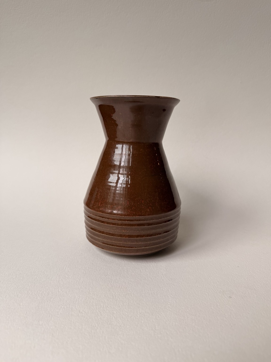 Waisted Red Vase