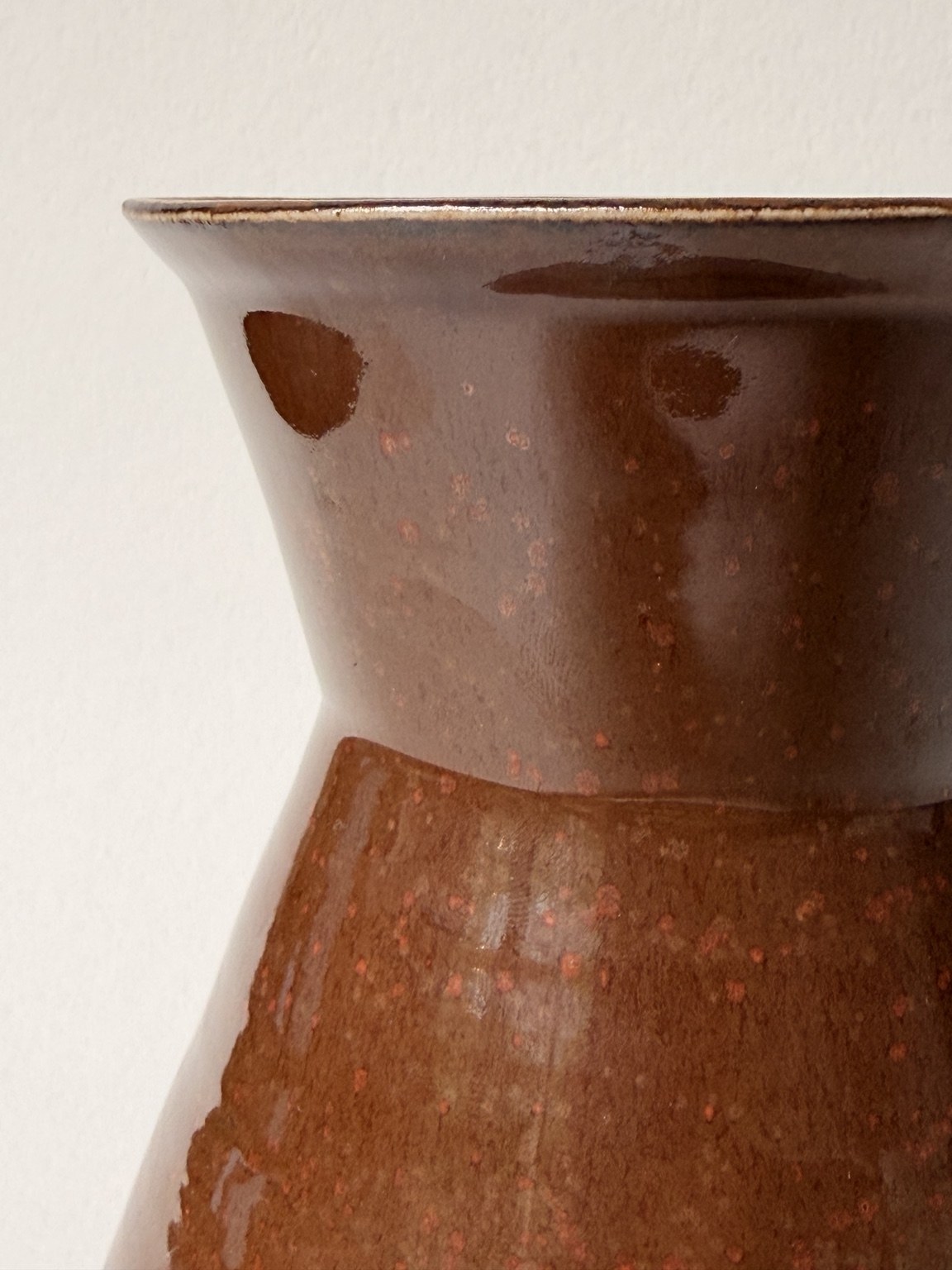 Waisted Red Vase, view 3